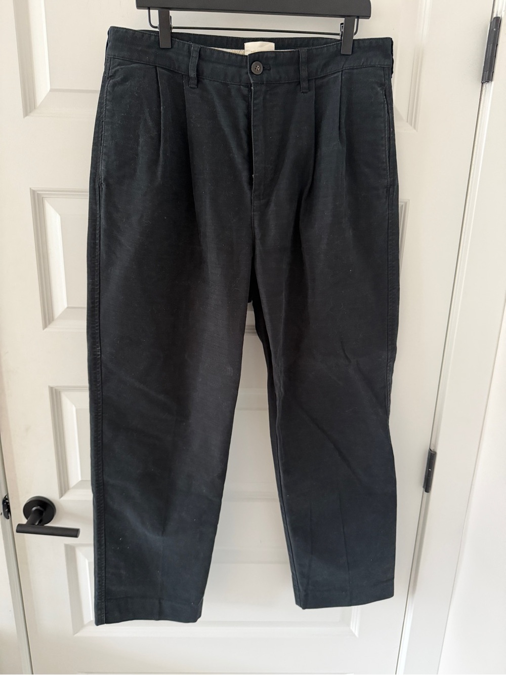 Aime Leon Dore Black Pleated Chino Trousers